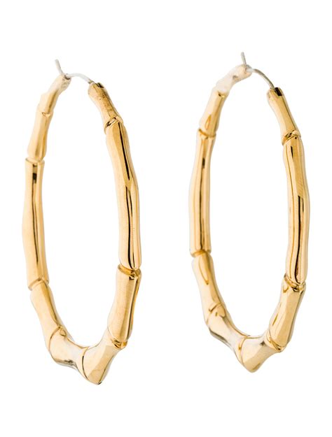 gucci bamboo hoops|gucci earrings for sale.